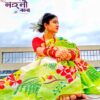 হাফসিল্ক শাড়ীতে হ্যান্ডপ্রিন্ট তুলির কাজ করা