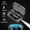 M19 Earbuds TWS Earphone Intelligente Touch Control Wireless Bluetooth 5.1 Headphones Waterproof LED Display With Microphone.