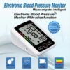 Digital Upper Arm Electronic Blood Pressure Monitor ? High Accuracy Machine with Voice Function & Large LED Display