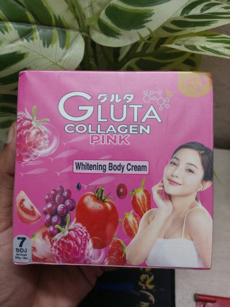 Gluta collagen pink body cream