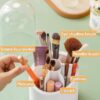 360 rotary cosmetic brush storage bucket