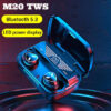 M20 TWS BT Wireless Bluetooth5.3 Earbuds 9D Stereo Touch Control Handfree Bluetooth Earphone with Charging Case