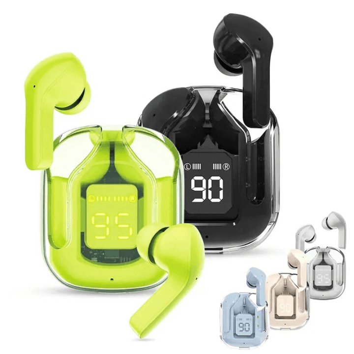 Ultrapods Pro TWS Earbud, Bluetooth Earbuds with Display, Transparent Design